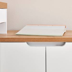 Bureau d’angle Libre C 155 E Imitation duramen de chêne / Blanc