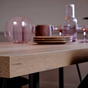 Eettafel Rokk Dine Eikenhouten look/zwart