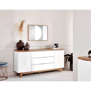 Dressoir Libre I kerneikenhouten look/mat wit