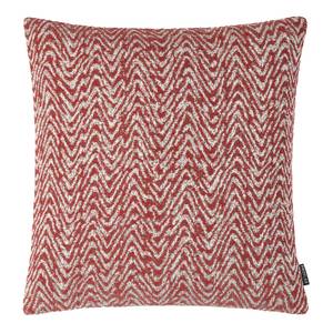 Housse de coussin Marella Tissu mélangé - Rouge pastel - 40 x 40 cm