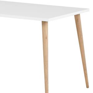 Schreibtisch Jonte Kreideweiß / Eiche - Weiß