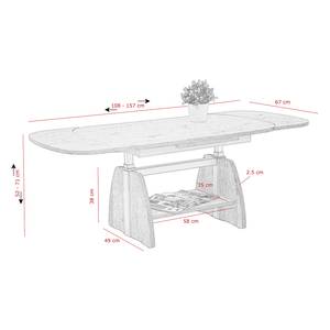 Salontafel Linco Uitschuifbaar - Wit