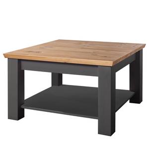 Tavolino da salotto Ummanz Pino massello - Pino grigio - 75 x 75 cm