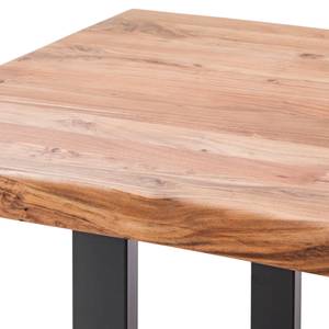 Tavolo in legno massello KAPRA Acacia Marrone - 200 x 100 cm - Nero - U-forma - Spessore del piano del tavolo: 5 cm