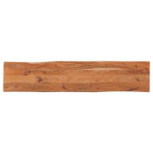 Banc en bois massif KAPRA Acacia brun - Largeur : 180 cm - Argenté - Forme en X