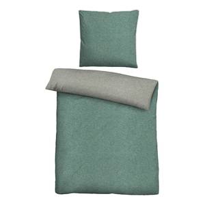 Melange-Flanell Bettwäsche 0840500 Melange / Flanell - Mint - 135 x 200 cm + Kissen 80 x 80 cm