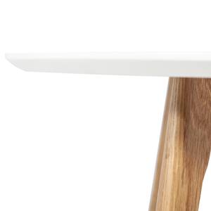 Table basse Vilppula I Blanc - En partie en bois massif - 80 x 45 x 80 cm