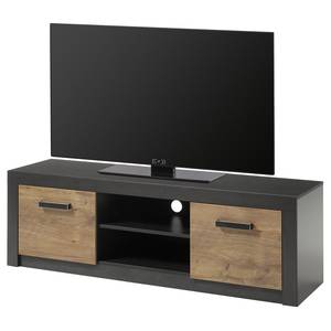 Meuble TV Bozel Marron - Gris - Bois manufacturé - 153 x 49 x 43 cm