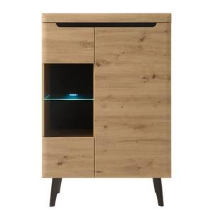 Highboard Tornac I Artisan eikenhouten look/zwart