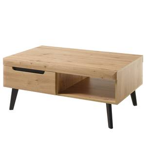 Salontafel Tornac Artisan eikenhouten look/zwart