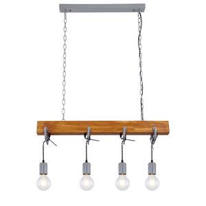 Suspension Wixom I Fer / Pin massif - 4 ampoules