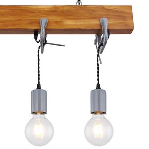 Suspension Wixom I Fer / Pin massif - 4 ampoules