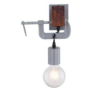 Wandlamp Wixom ijzer/massief grenenhout - 1 lichtbron