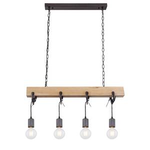 Suspension Ytrac I Fer / Pin massif - 4 ampoules