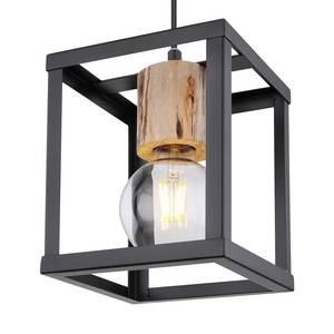 Suspension Vizille III Fer / Eucalyptus massif - 1 ampoule