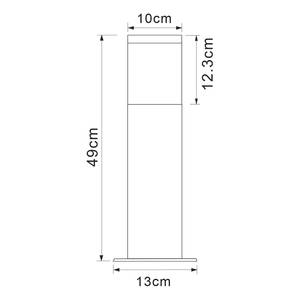 Borne éclairage extérieur Lalli III Polypropylène / Acier inoxydable - 1 ampoule