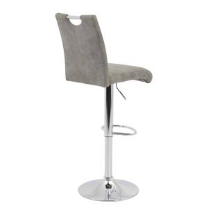 Chaises de bar Mansfield (lot de 2) Microfibre / Acier - Limon vintage