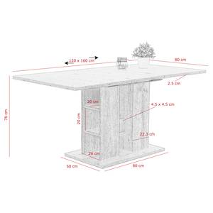 Table Frise (extensible) Imitation chêne de San Remo clair
