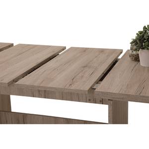 Eettafel Biran (met uitschuiffunctie) - zandkleurige eikenhouten look