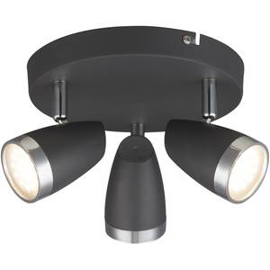 LED-plafondlamp Nero I polypropyleen / ijzer - 3 lichtbronnen