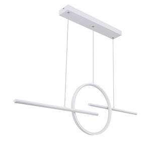 Suspension Barral Plexiglas / Fer - 1 ampoule - Blanc