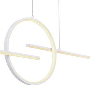 Suspension Barral Plexiglas / Fer - 1 ampoule - Blanc