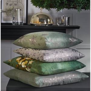 Coussin 3624 Polyester / Viscose - Vert / Doré