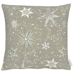 Housse de coussin 3624 Polyester / Viscose - Gris / Argenté