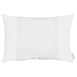 Coussin 3626 Polyester / Viscose - Blanc / Argenté - 35 x 50 cm