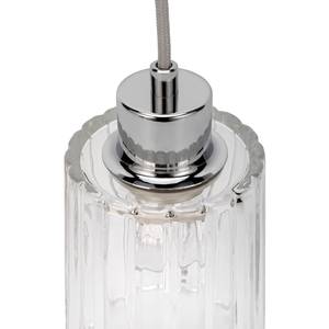 Hanglamp Gleaming White glas/aluminium - 1 lichtbron