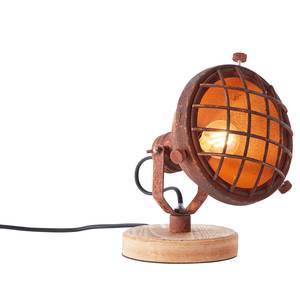 Lampe Mila Acier - 1 ampoule - Marron