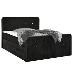 Boxspringbett Fallbrook Schwarz - 180 x 200cm