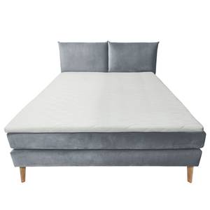 Letto boxspring Hometown Color grigio chiaro - 180 x 200cm