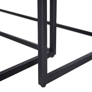 Couchtisch Flox (2er-Set) Echtholzfurnier / Metall - Eiche / Schwarz