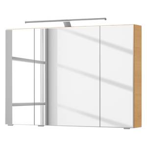 Spiegelschrank 6005 Inklusive Beleuchtung - Eiche Riviera Dekor - Breite: 98 cm