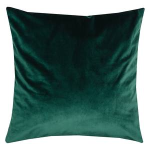 Housse de coussin French Velvet Tissu - Vert bouteille