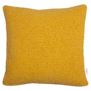 Kissenbezug Chenille Knit Webstoff - Gelb