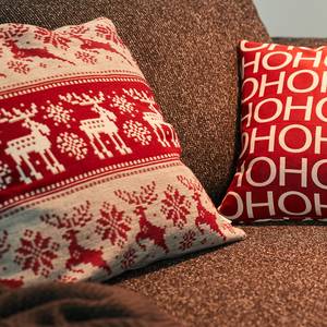 Housse de coussin Nordic Deer Tissu mélangé - Rouge