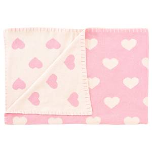 Couverture bébé Cœurs Rose foncé