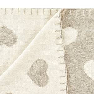 Couverture bébé Cœurs Beige