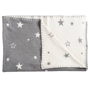 Couverture bébé Étoiles Gris - Textile - 95 x 1 x 120 cm