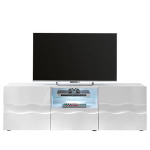 Meuble TV Wellston II Blanc brillant