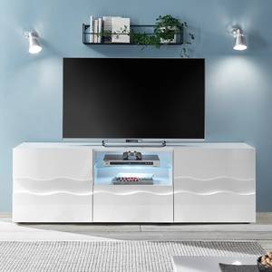 Meuble TV Wellston II Blanc brillant