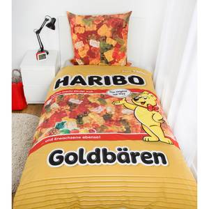 Haribo Bettwäsche Goldbären Baumwolle - Mehrfarbig