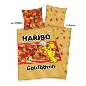 Haribo Bettwäsche Goldbären Baumwolle - Mehrfarbig