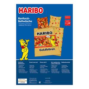 Haribo Parure de lit Ours Haribo Coton - Multicolore