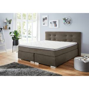 Letto boxspring Bentota Marrone - Legno parzialmente massello - 200 x 110 x 215 cm