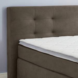 Letto boxspring Bentota Marrone - Legno parzialmente massello - 200 x 110 x 215 cm