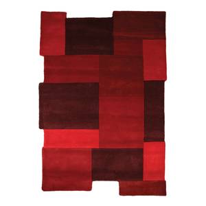 Tapis en laine Collage Laine - Rouge - 150 x 240 cm