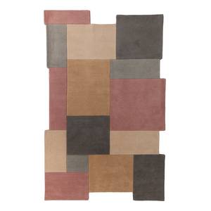 Wollen vloerkleed Collage wol - Beige/roze - 120 x 180 cm